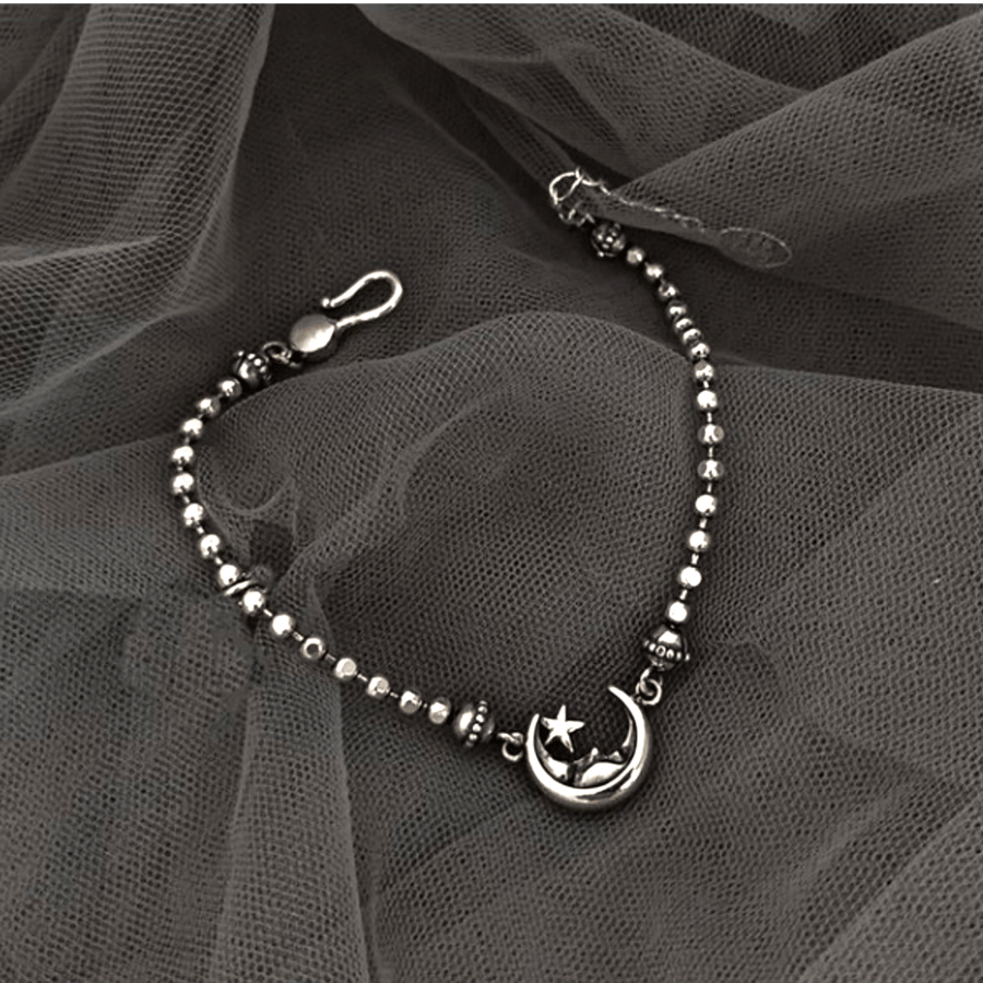 Moon 925 Sterling Silver Bracelet