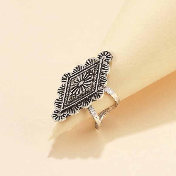 Vintage Bohemian Totem Adjustable Ring