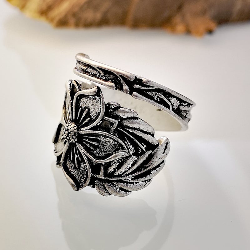 925 Blooming Flower Ring