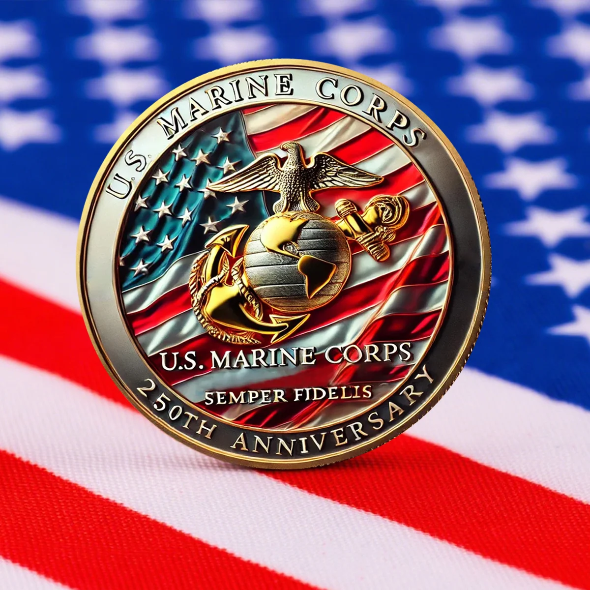 🎖Limited Edition 250th Anniversary U.S. Marine Corps Commemorative Coin