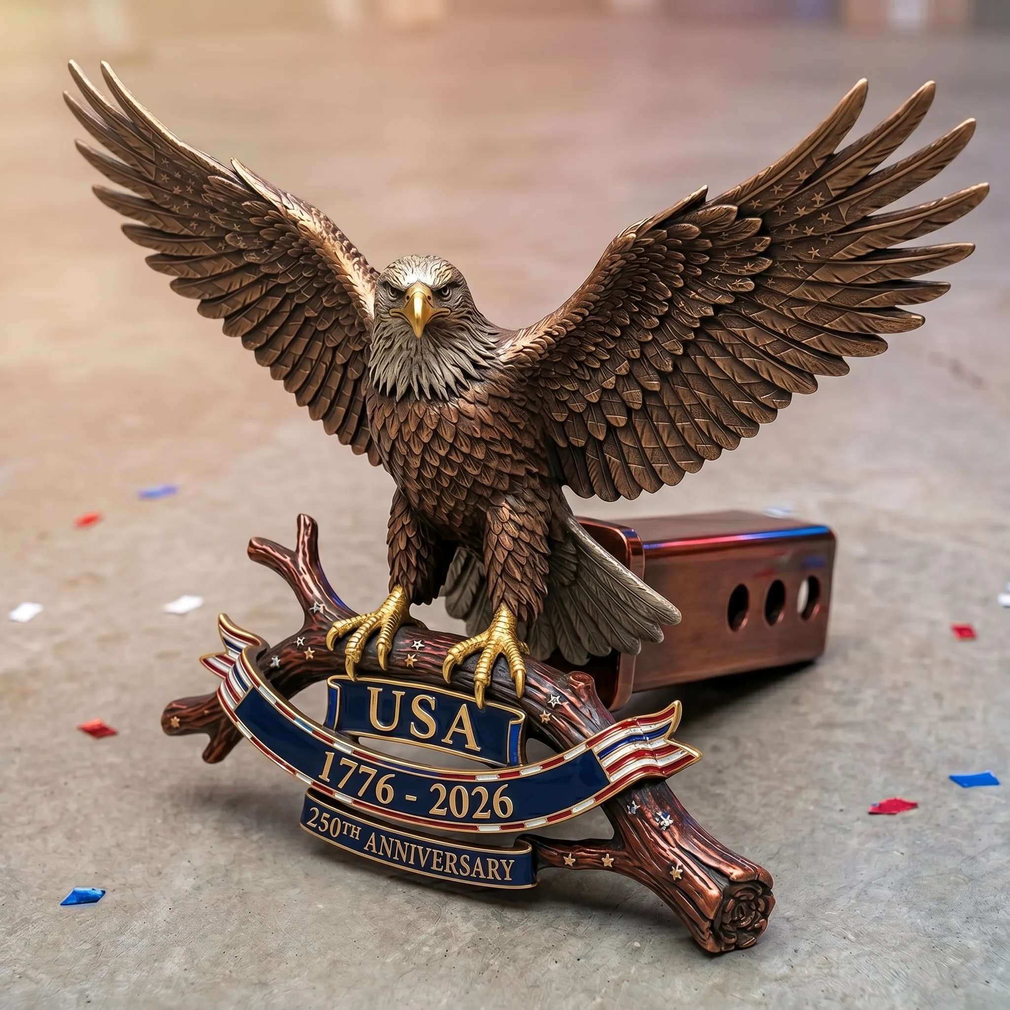 🔥Limited Edition - 🦅 USA 250th Anniversary Eagle Trailer Hitch