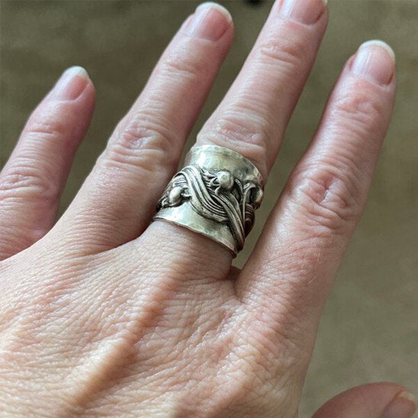 Sterling Silver Lily Flower Ring