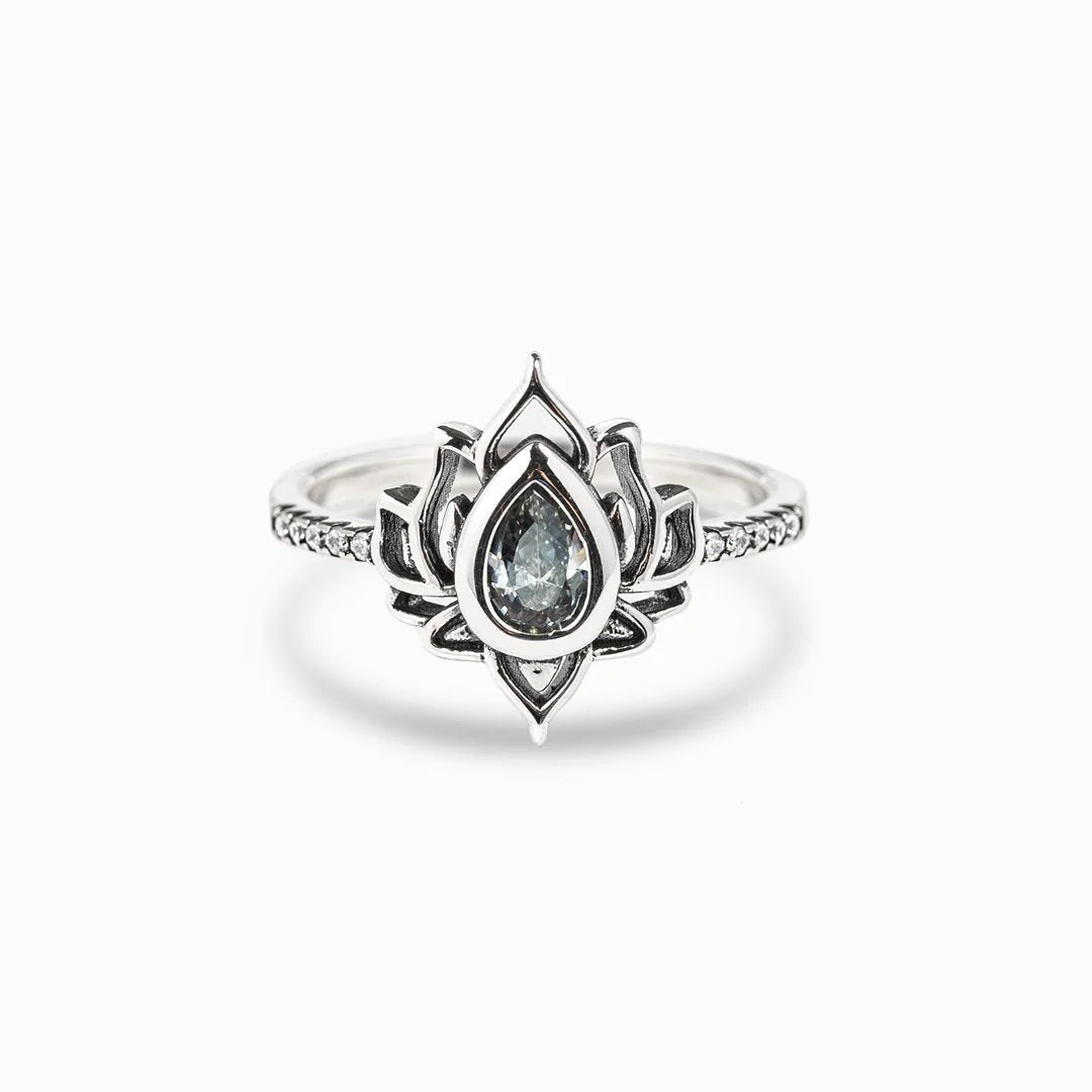 925 Silver You Can Do Amazing Things Lotus Ring