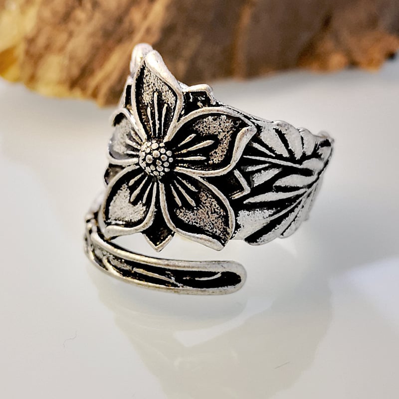 925 Blooming Flower Ring