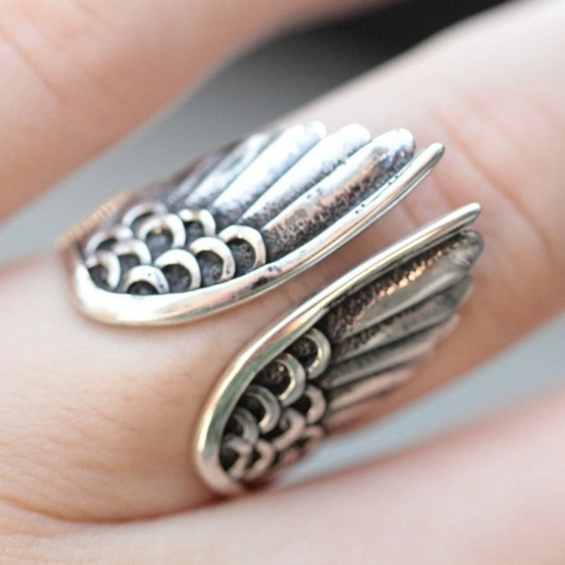 925 Angel Wing Ring