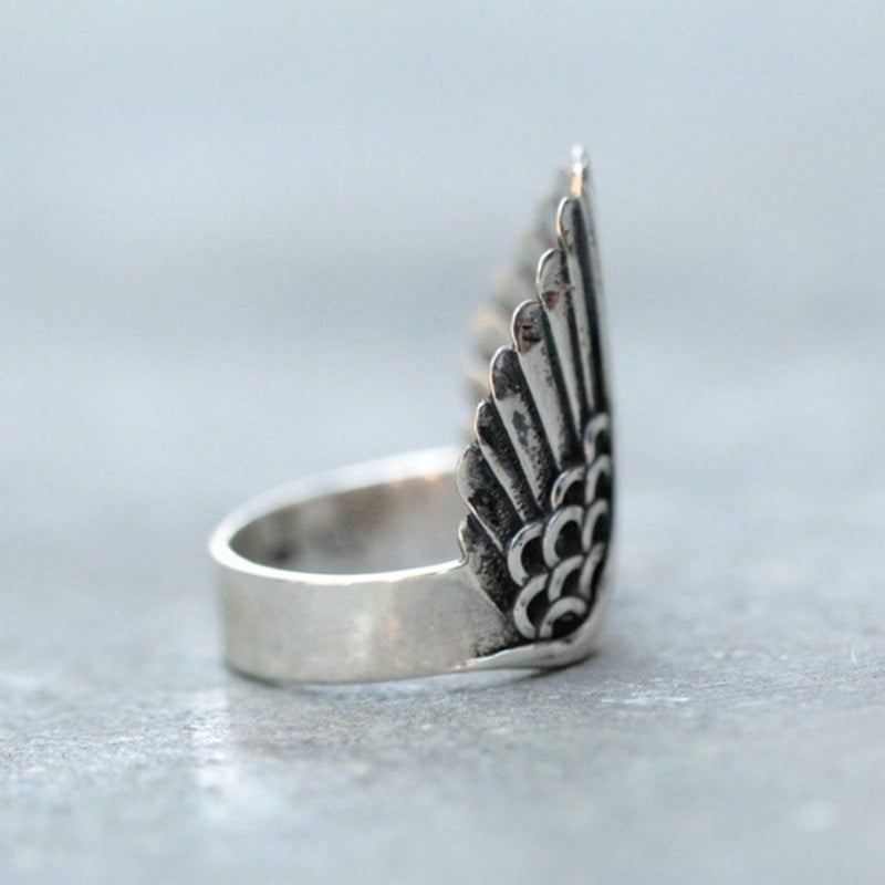 925 Angel Wing Ring