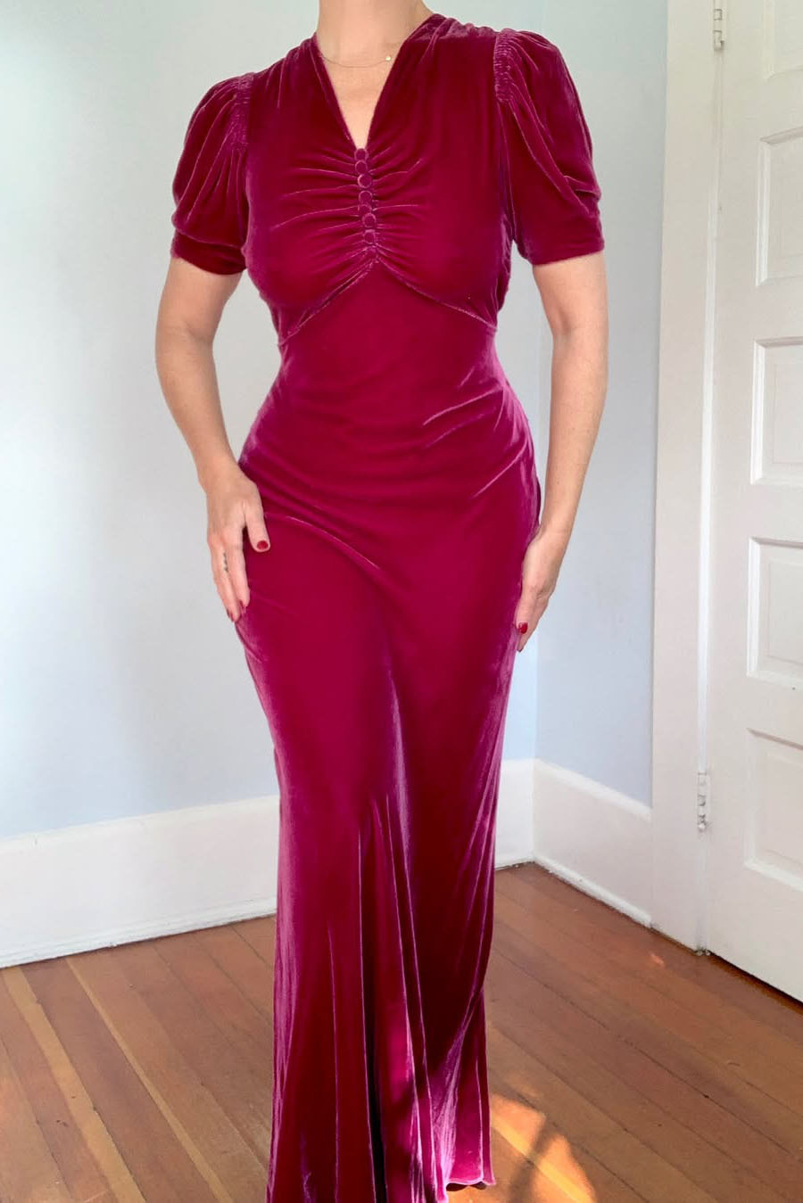 Vintage Velvet Mermaid Dress