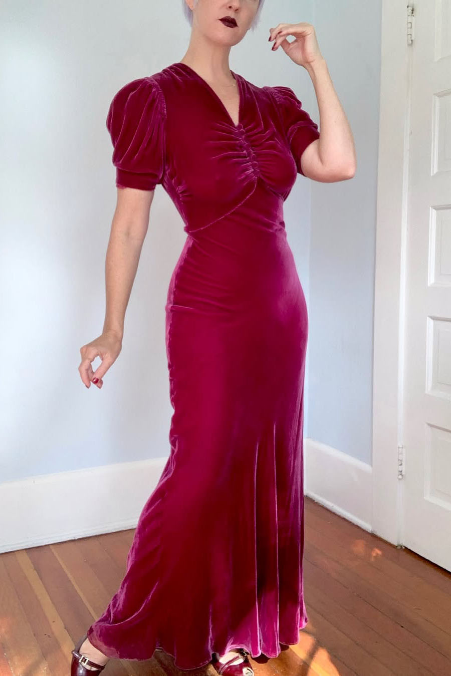 Vintage Velvet Mermaid Dress