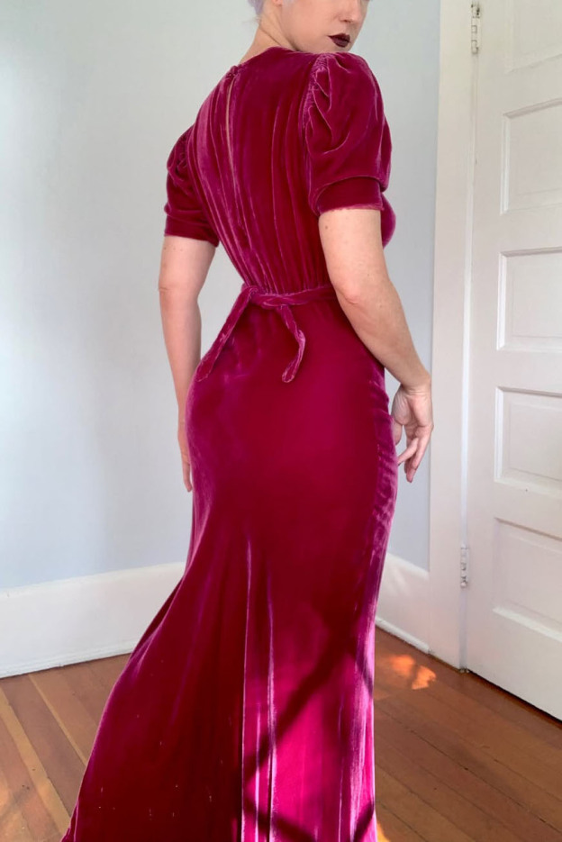 Vintage Velvet Mermaid Dress