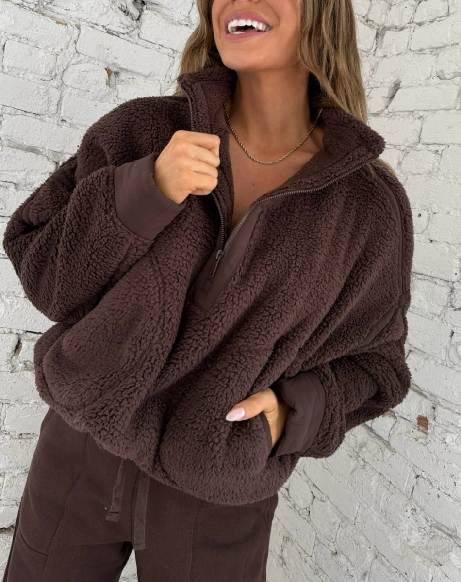 COCOA CLOUDS SHERPA JACKET