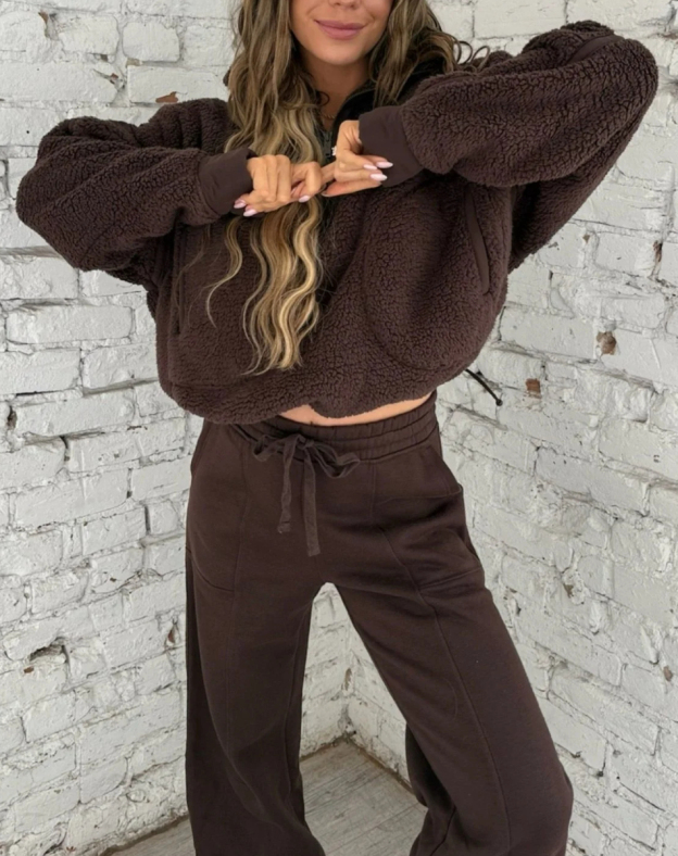 COCOA CLOUDS SHERPA JACKET