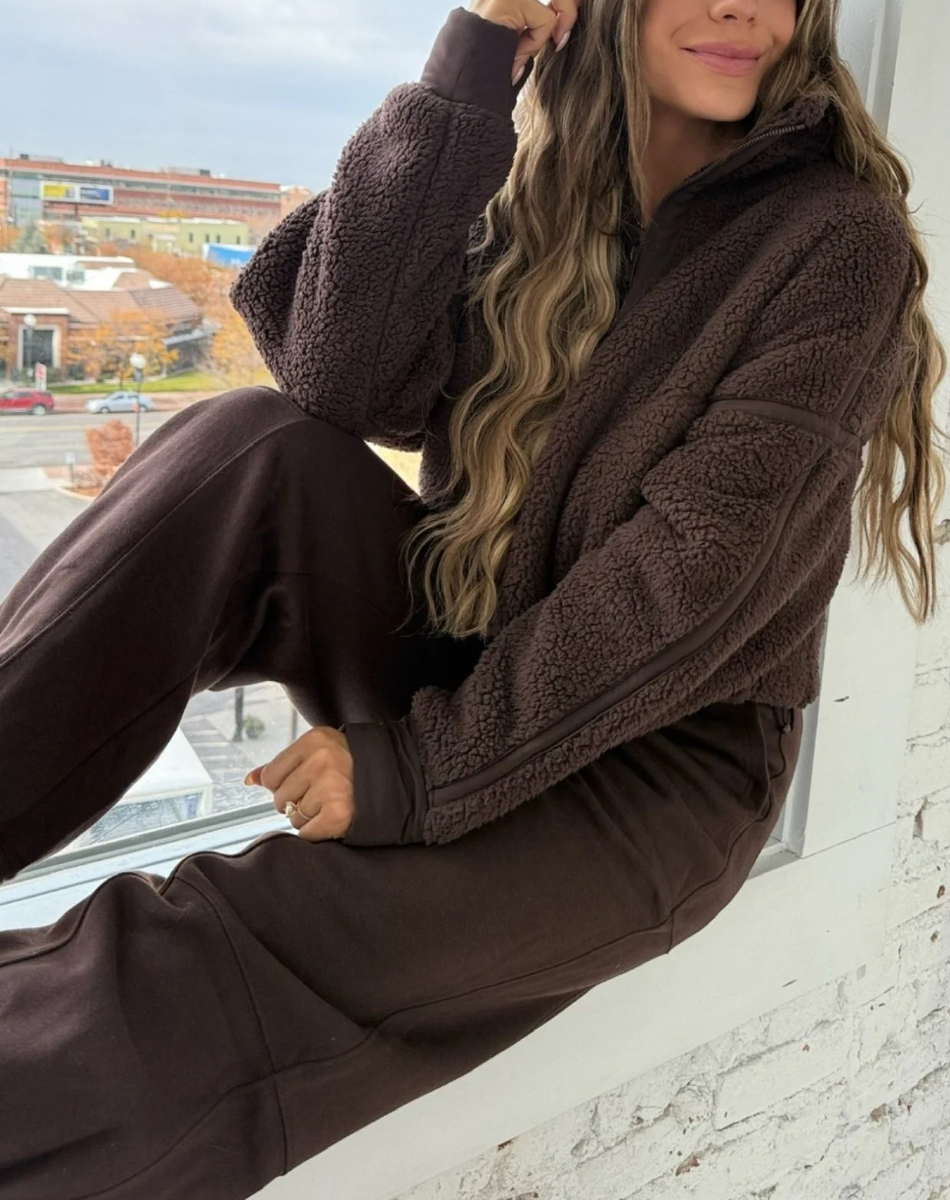 COCOA CLOUDS SHERPA JACKET