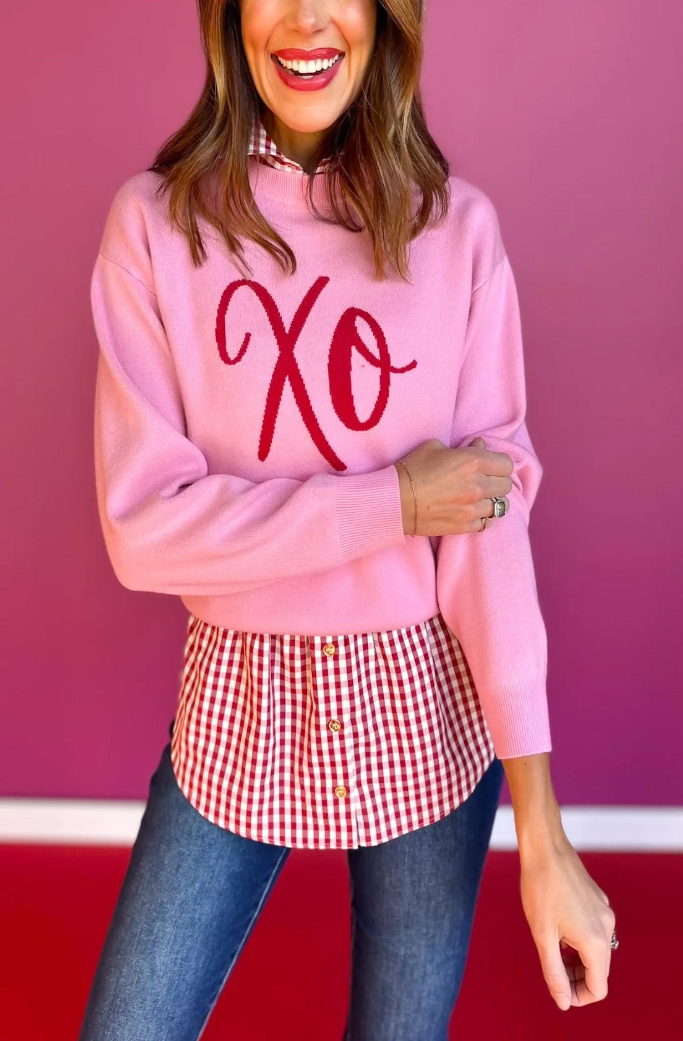 XO Pink Sweater