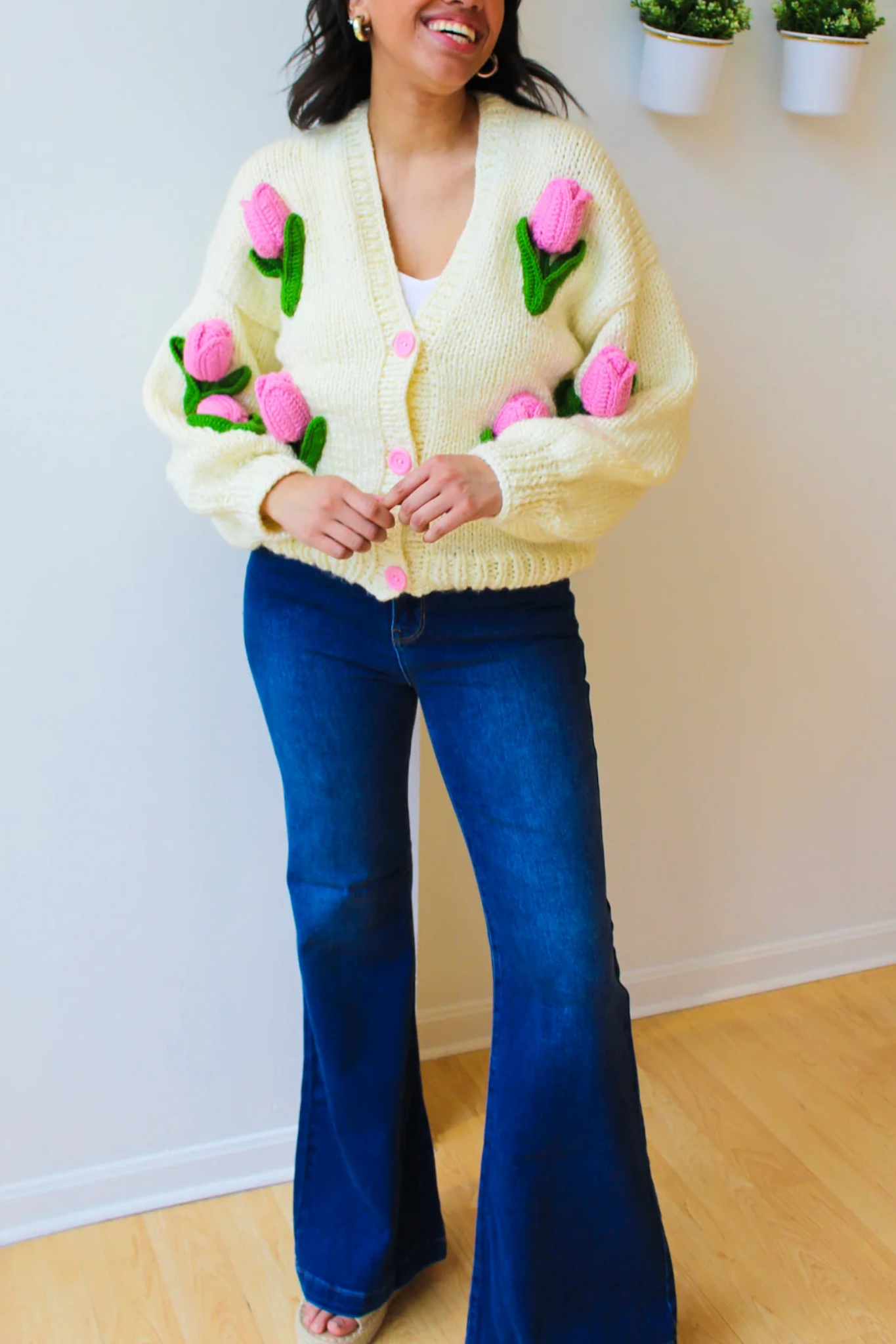 Handmade Tulip Cardigan