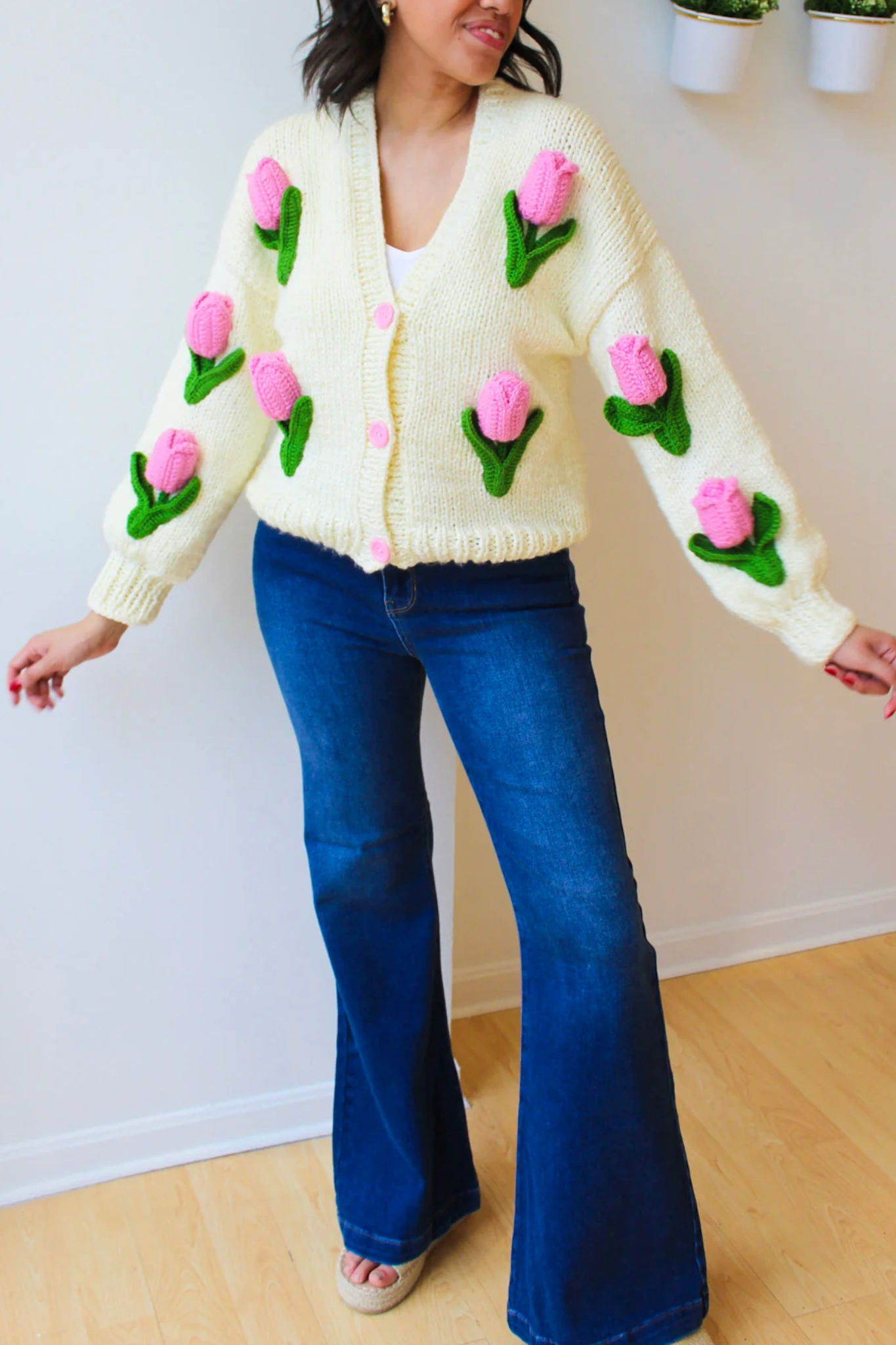Handmade Tulip Cardigan