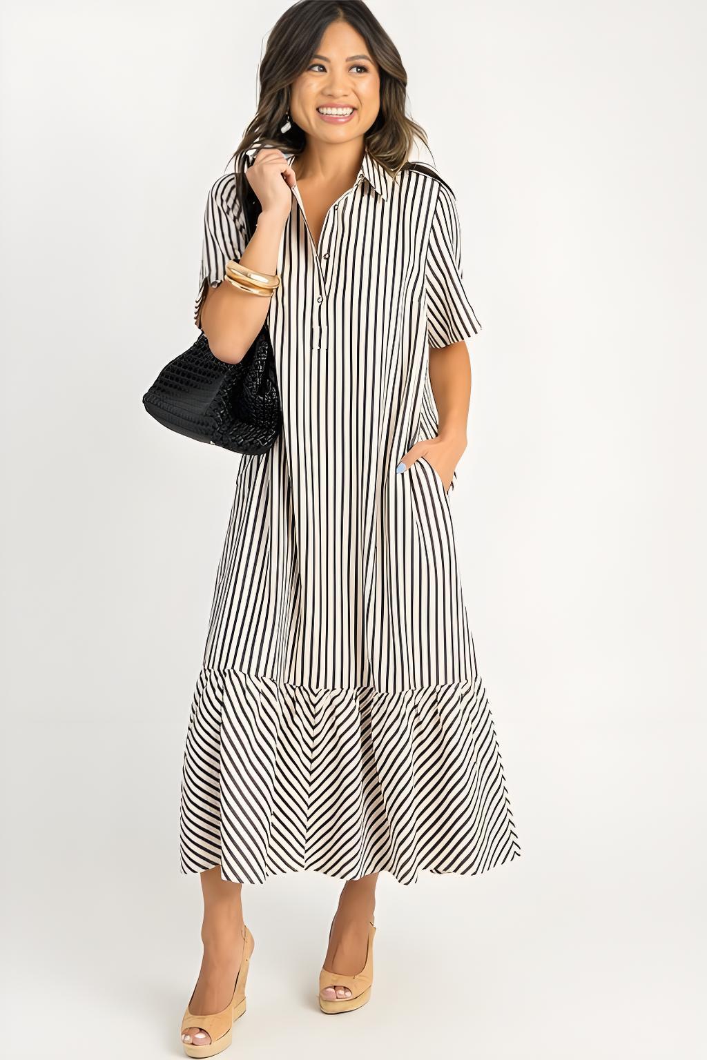 Presley Stripe Maxi Dress