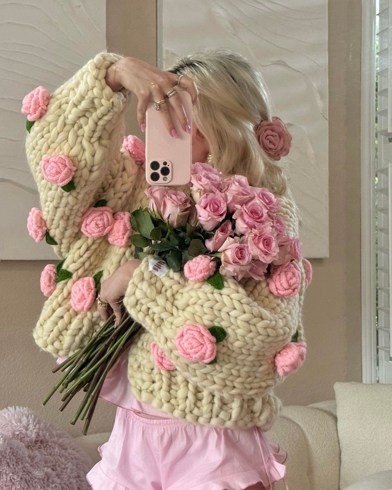 Big Pink Roses Jacket