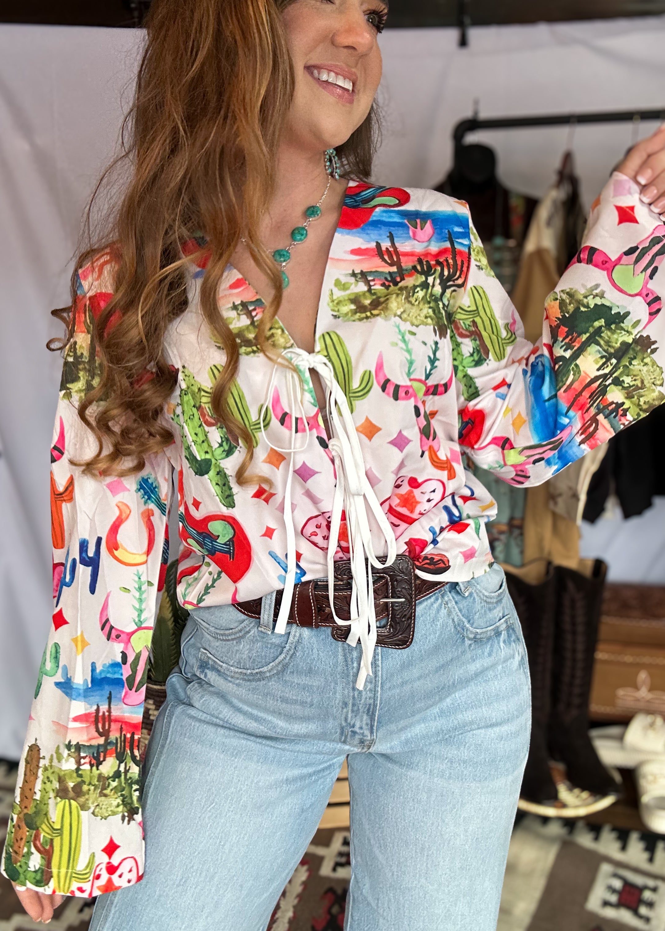 The Cactus Carnival Blouse