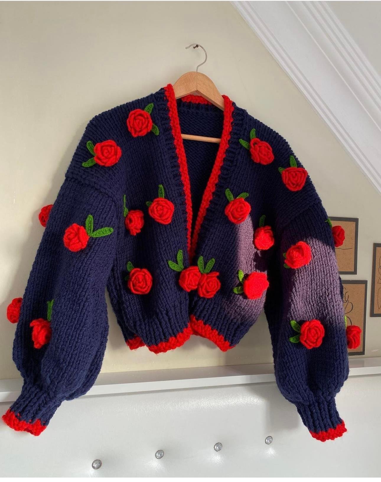 Cosmic Rose Cardigan