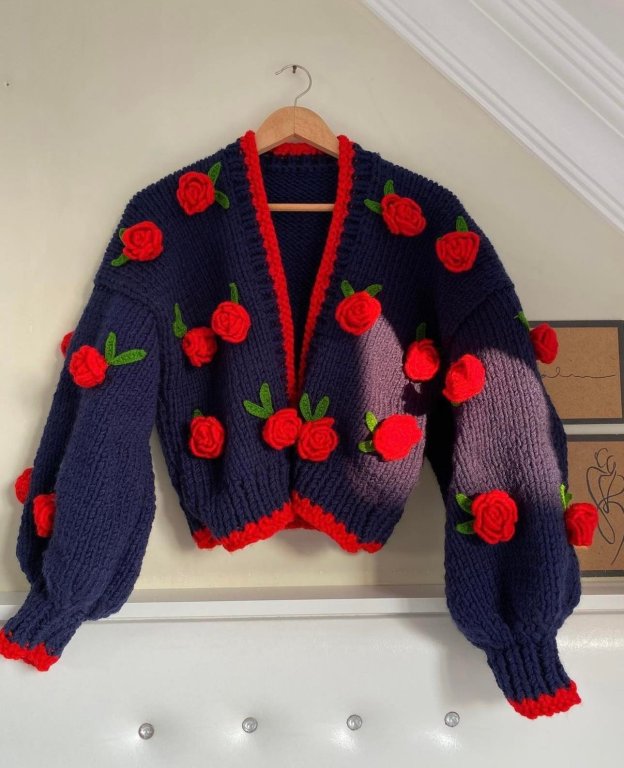 Cosmic Rose Cardigan