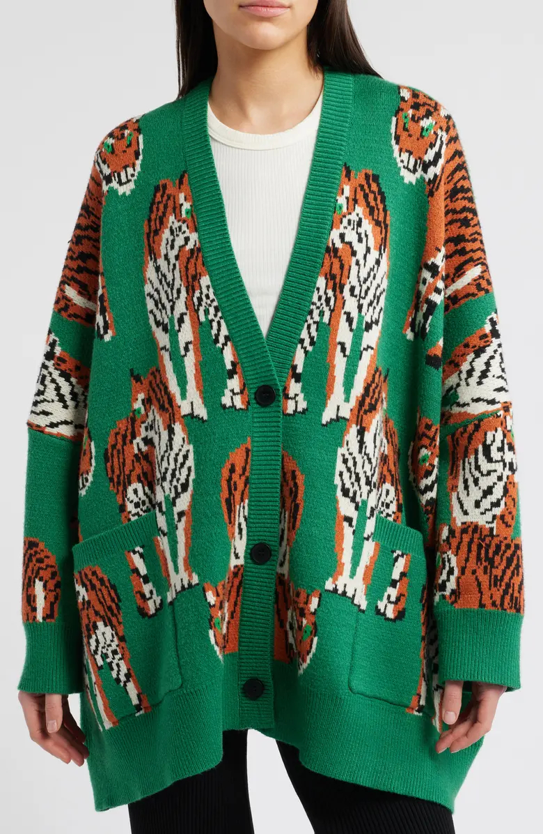 Tiger Tales Oversize Cardigan
