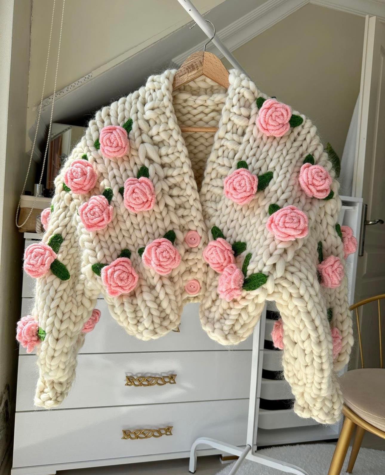 Big Pink Roses Jacket
