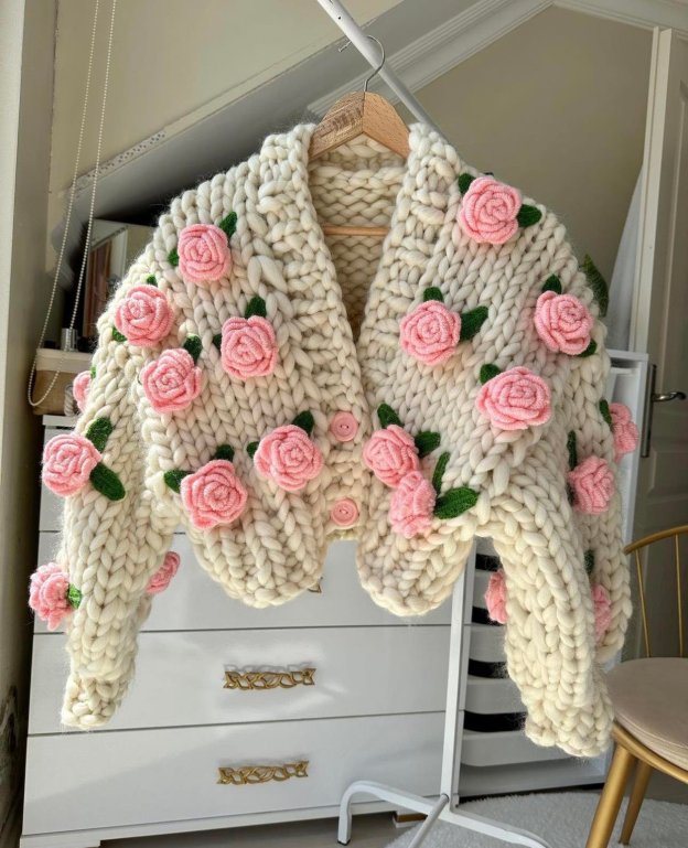 Big Pink Roses Jacket