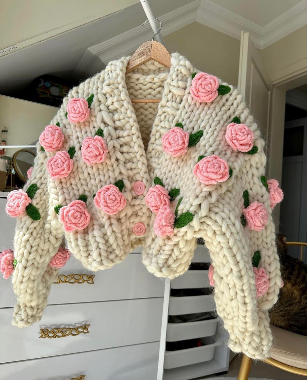 Big Pink Roses Jacket