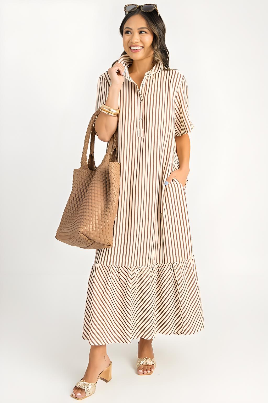 Presley Stripe Maxi Dress