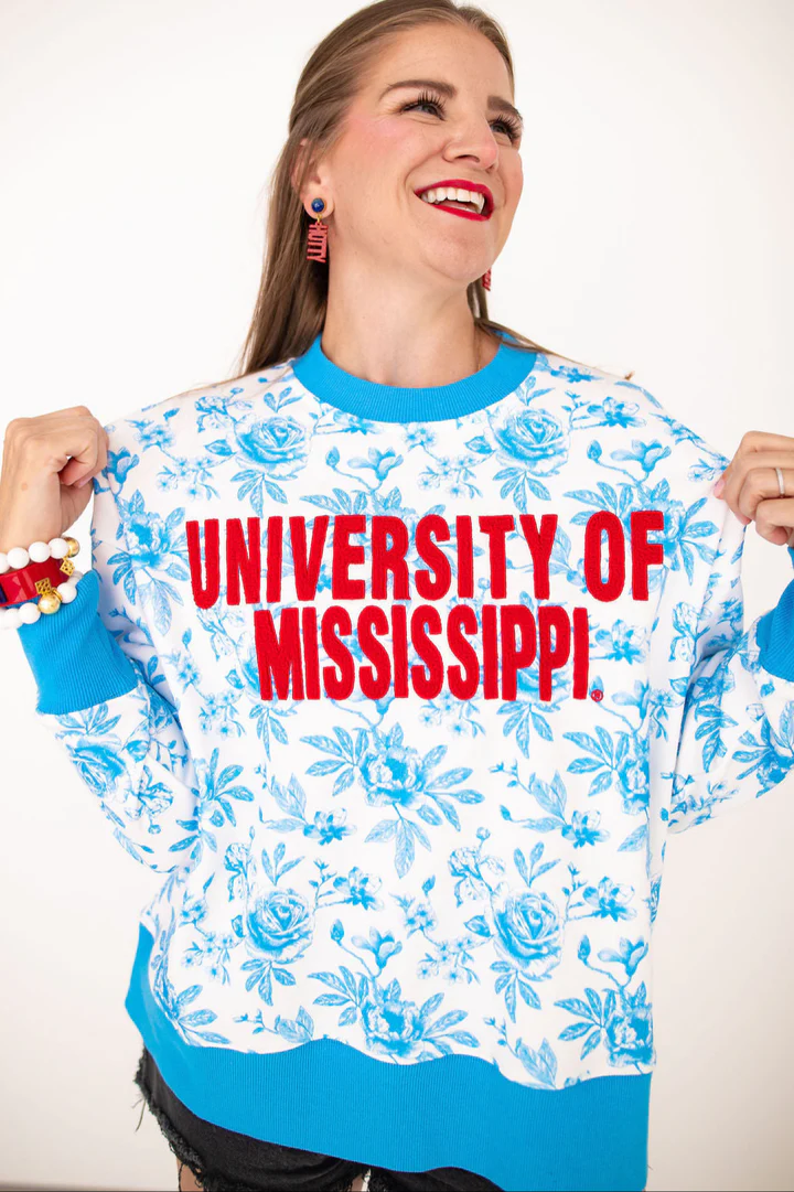 Floral College Sweatshirt