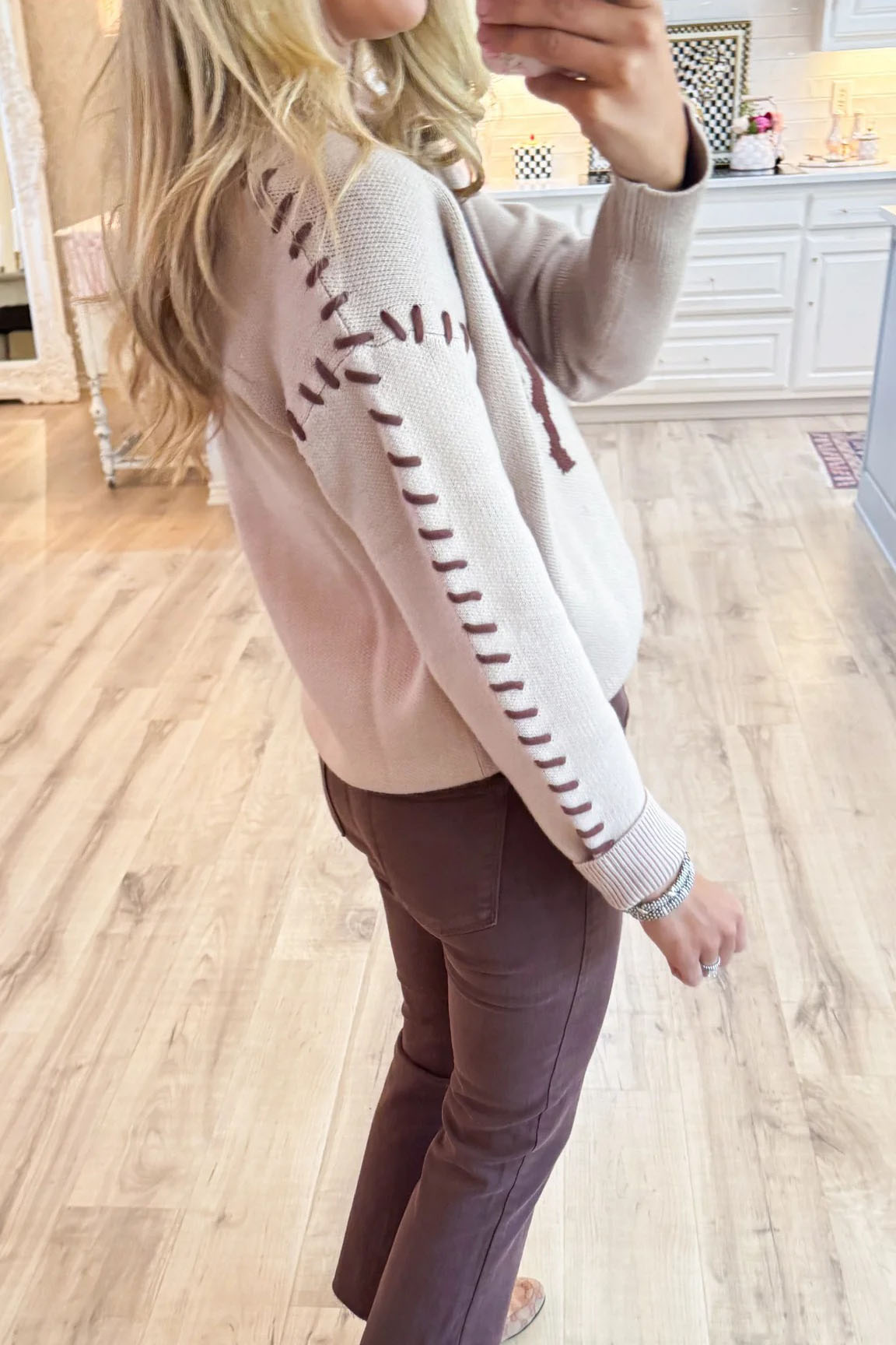 Latte Horse Knit Sweater