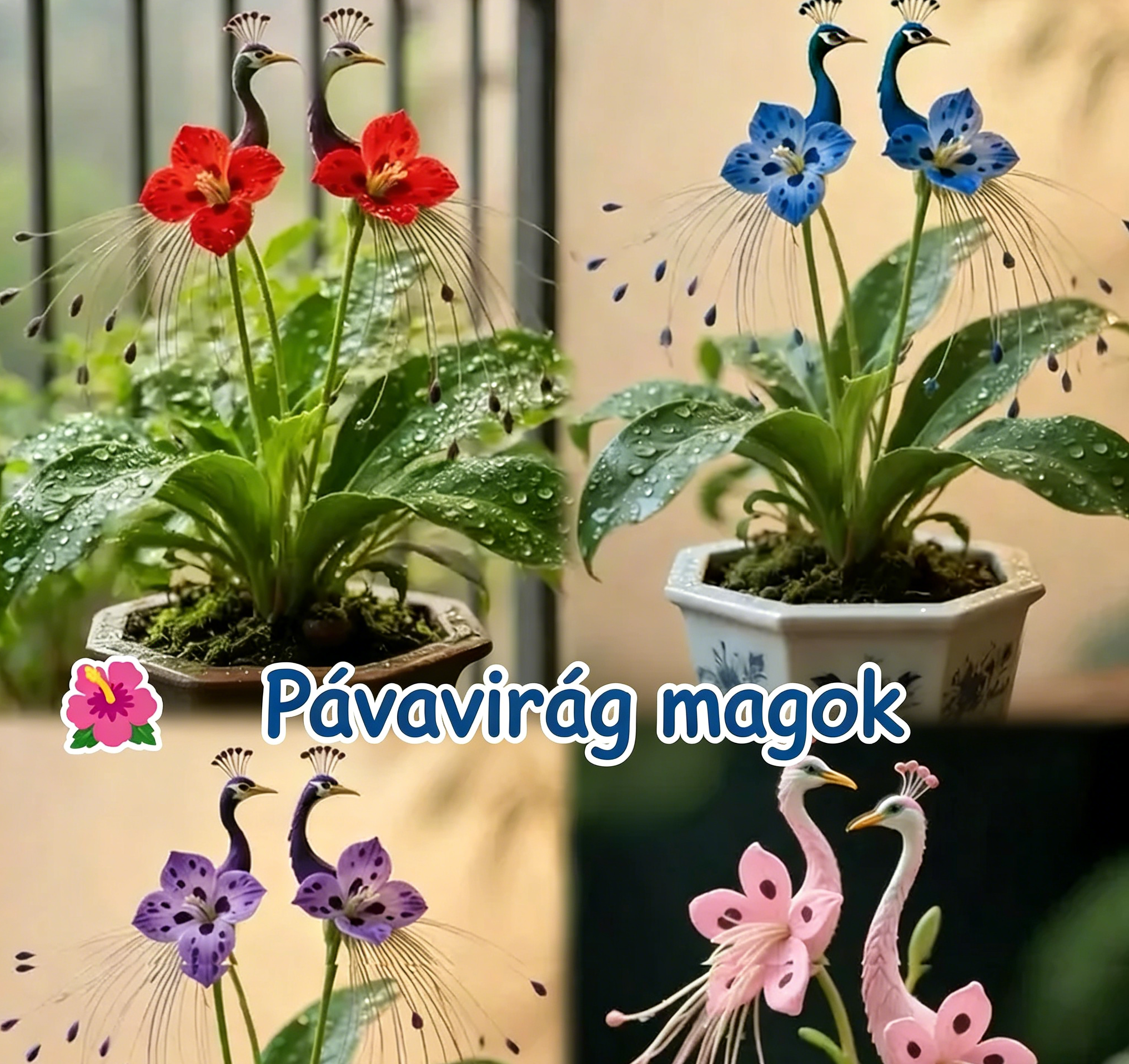 🔥Utolsó 3 óra: 50% kedvezmény🌺 Páva virág magok ✨Könnyen nevelhető