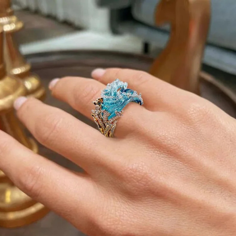 海浪首饰套装 - 将海洋的浪漫与自由佩戴在身上