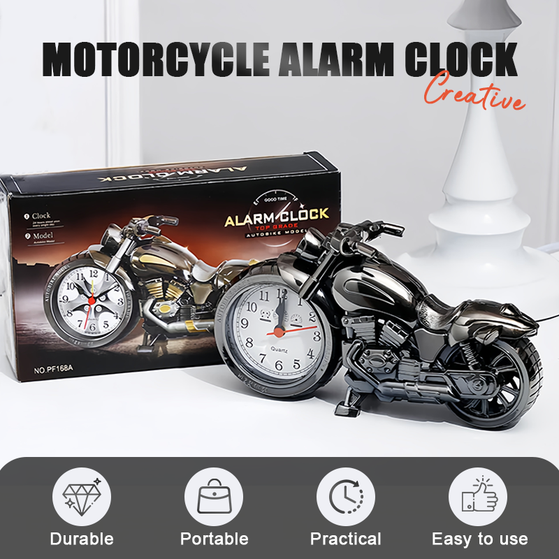 Ünnepi Akció🏍️⏰ Kreatív motoros ébresztőóra🎁