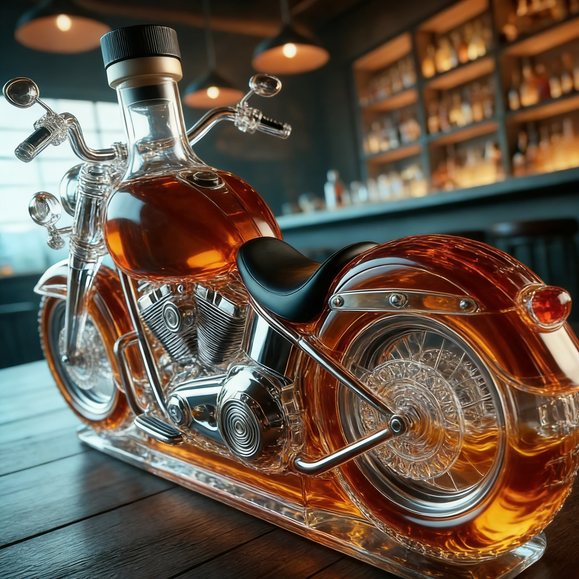 🏍️🥃 Готина мотоциклетна декантер за уиски, прави дегустацията на уиски по-стилна 😎