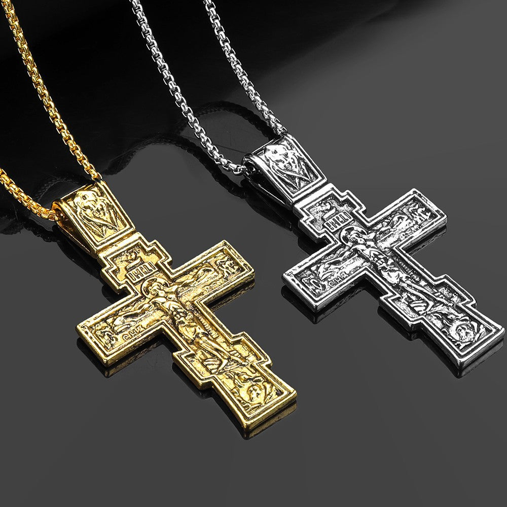 ✝️Ръчно изработен медальон с разпятието на Исус