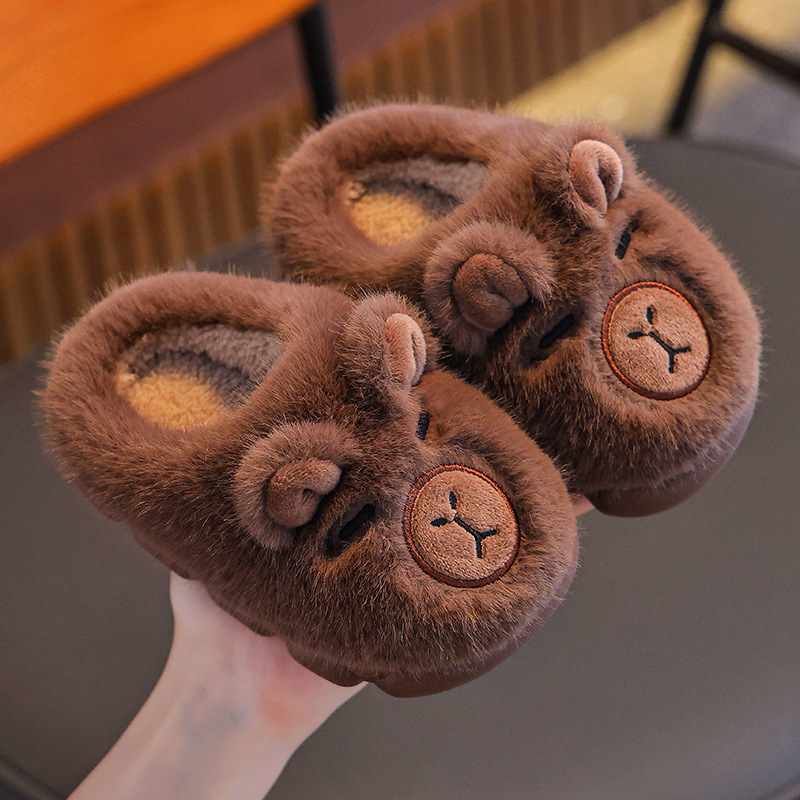Warm Indoor Non-Slip Capybara Slippers