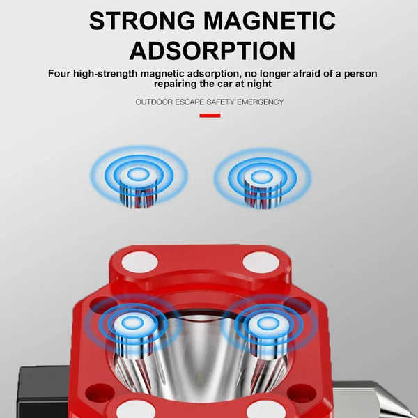 👉 LED újratölthető biztonsági kalapács zseblámpa