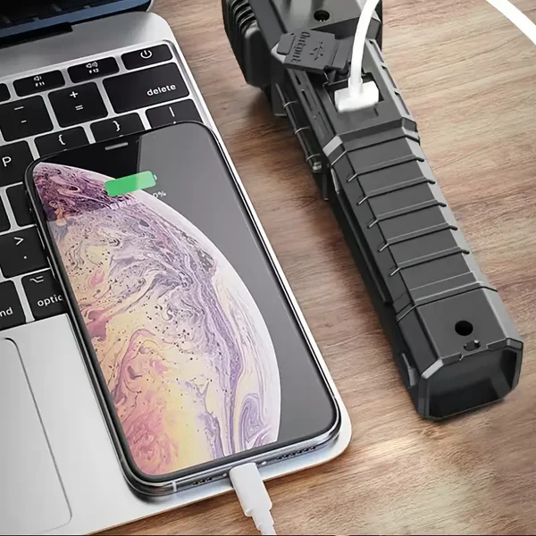 👉 LED újratölthető biztonsági kalapács zseblámpa