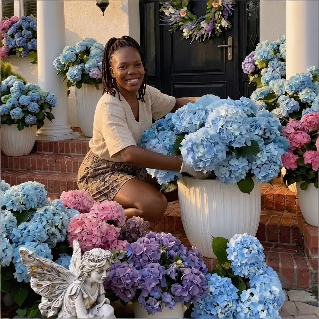 🔥Limited 60% OFF🔥💐Outdoor Artificial Hydrangea Flowers
