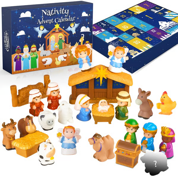 🏆#1 Bestselling - 2025 Nativity Advent Calendar (25pcs) 💯NONTOXIC & ODORLESS