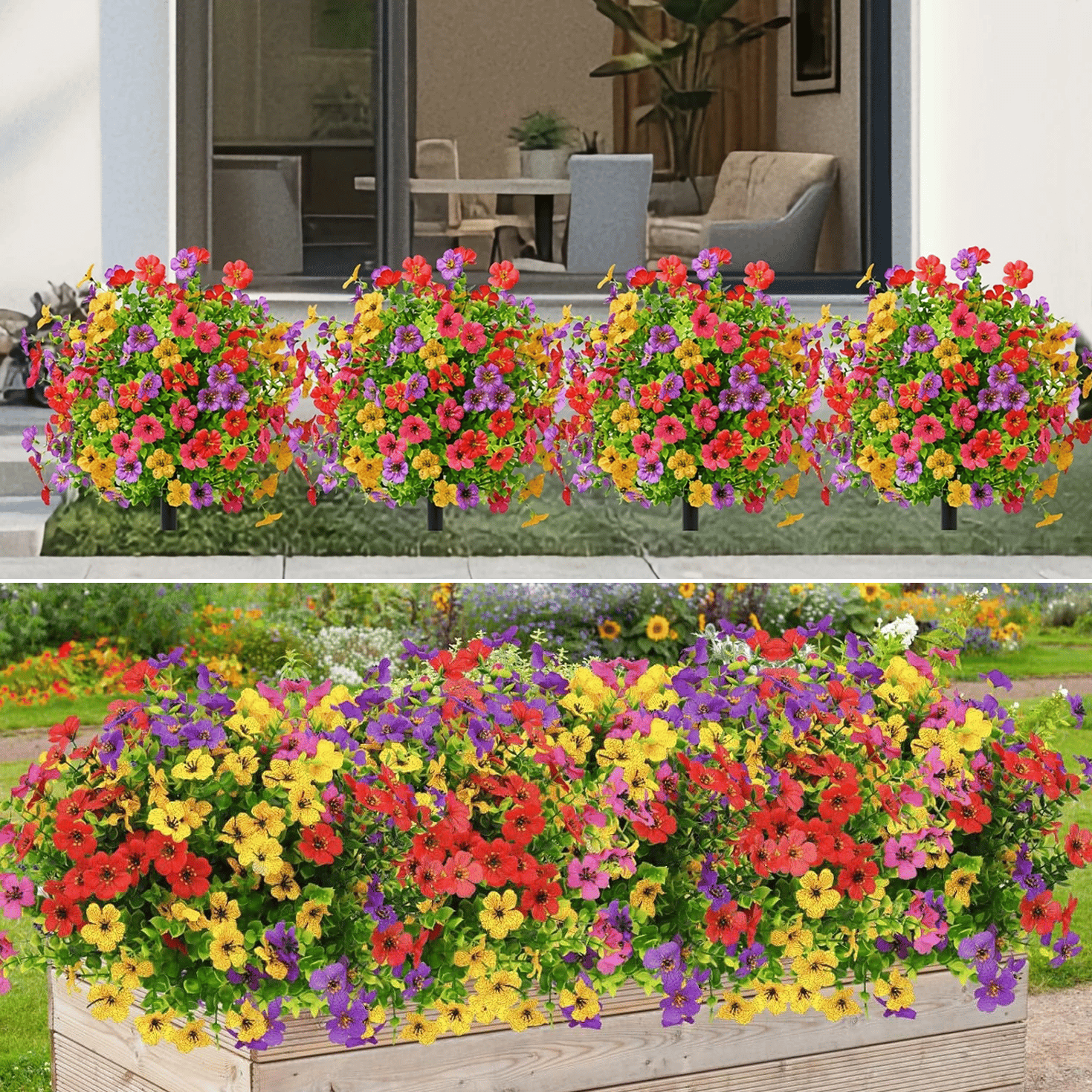 🔥 Outdoor/Indoor UV Resistant & Waterproof Artificial Flower Decor ✅