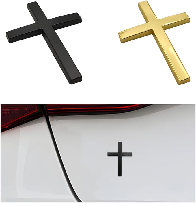 🔥 BIG SALE - 47% OFF🔥✝️ Metal Jesus Christ Cross Badge Stickers