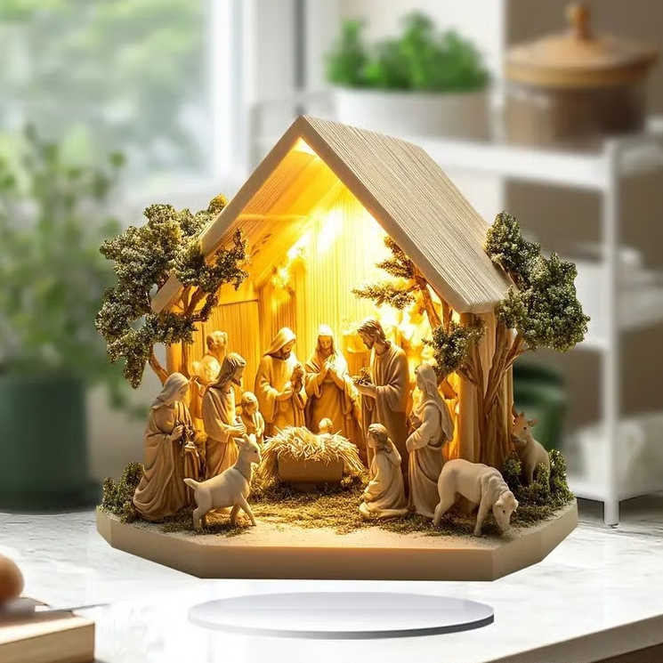 🔥Black Friday - Buy 1 Get 1 Free🎄🎁Christmas Nativity Scene Decorative Figurine