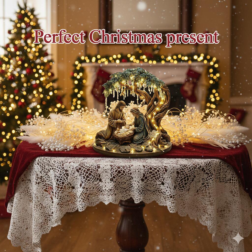 Buy 2 Get 5% OFF& Free Shipping🎄🎁Christmas Nativity Scene Decorative Figurine