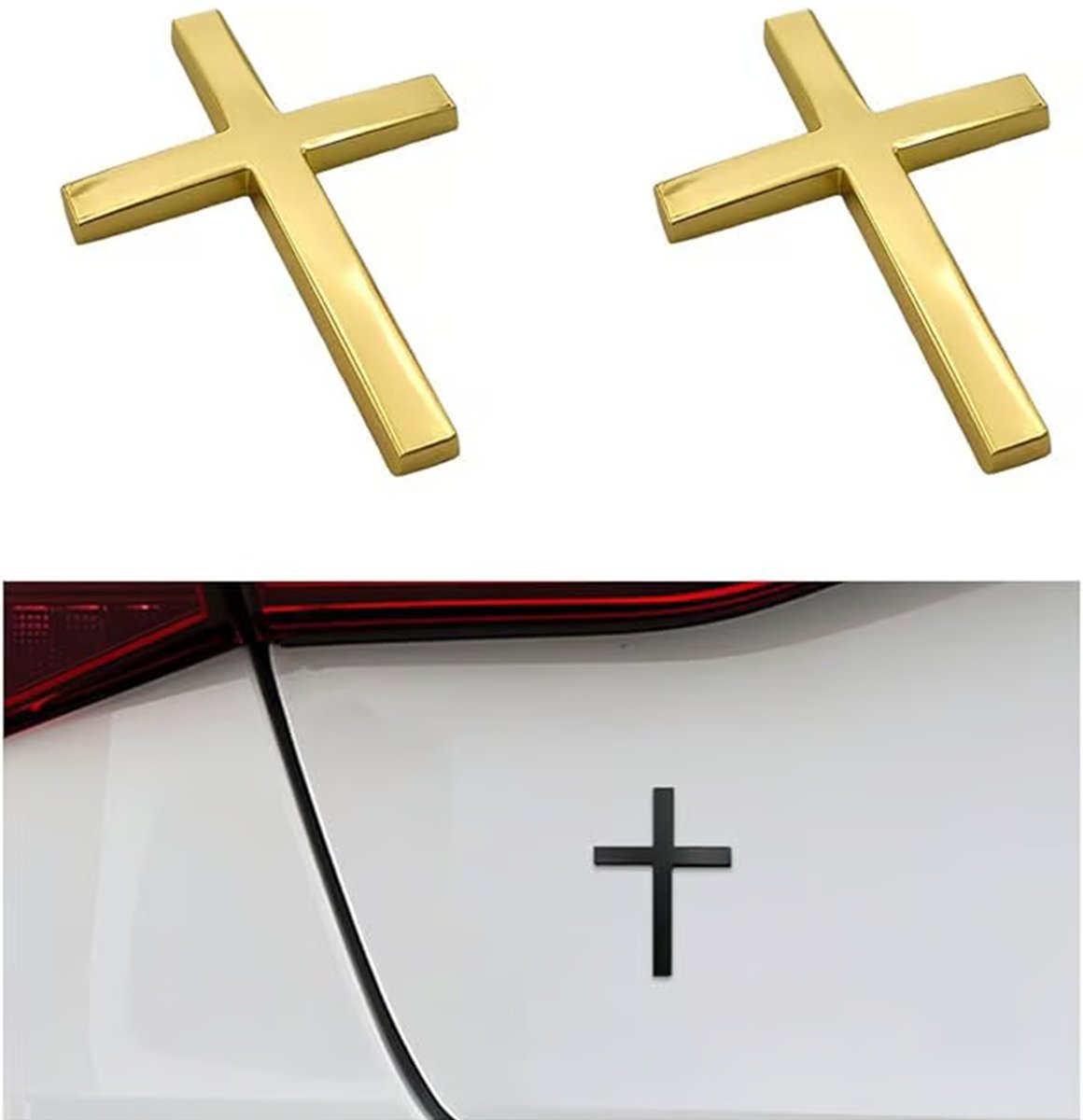 🔥 BIG SALE - 47% OFF🔥✝️ Metal Jesus Christ Cross Badge Stickers