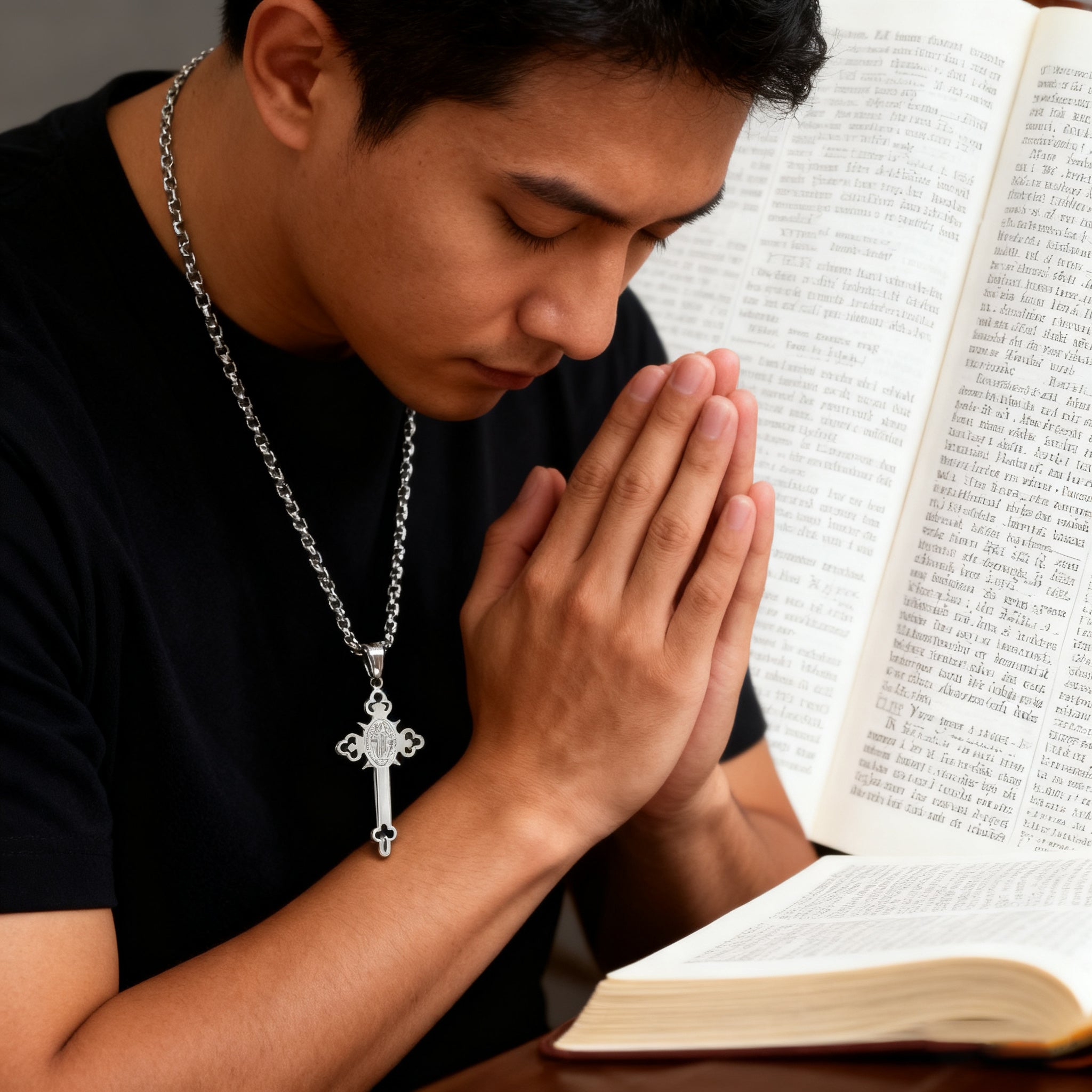 The medal being worn in everyday life