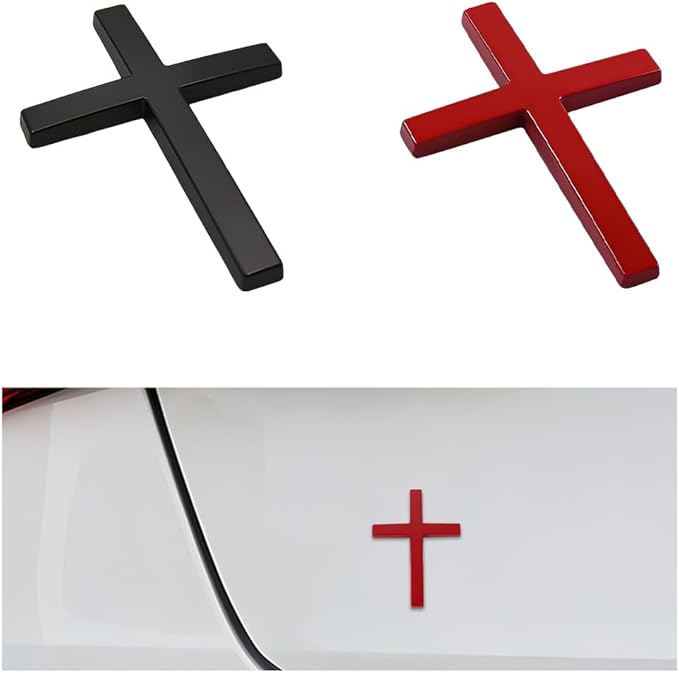 🔥 BIG SALE - 47% OFF🔥✝️ Metal Jesus Christ Cross Badge Stickers