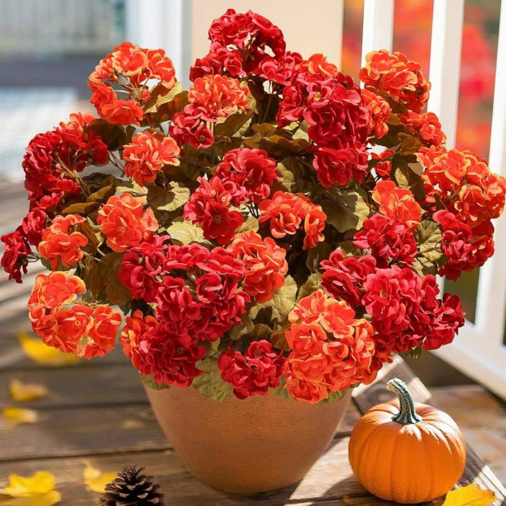 🔥Last Day 49% OFF🌼Artificial Geranium Flowers - UV resistant, Waterproof, Windproof