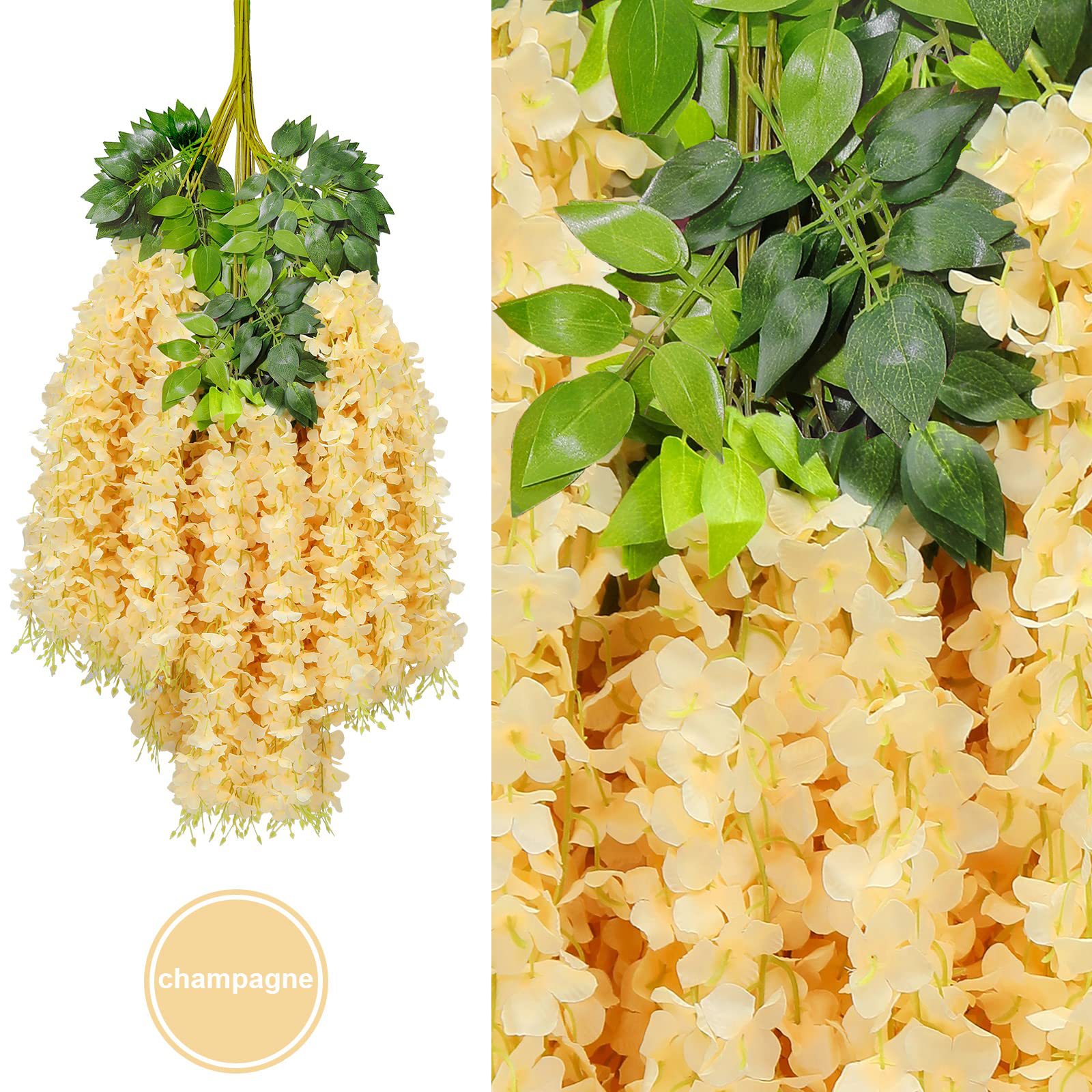 💐Super Value Set(60% OFF) ✨Artificial Wisteria Vine Rattan（12PCS）